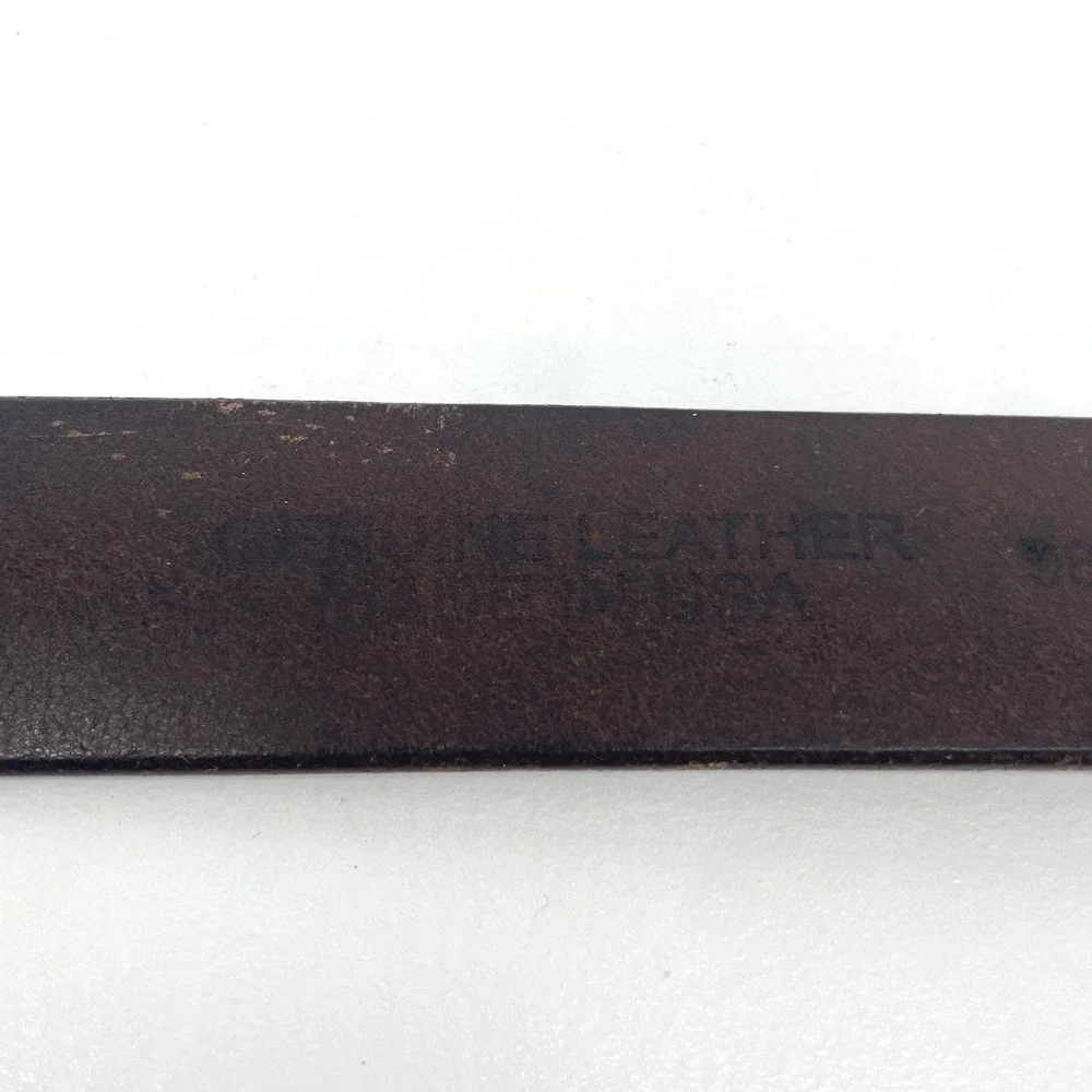 Vintage Brown Leather Men's Size 38-40 USA Distressed 1 1/2